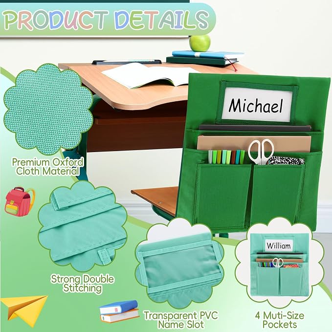 gisgfim 24 Pcs Small Chair Pockets - Image 3