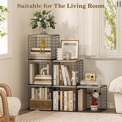 Dmevkic 2 Cube Small Bookcase, Bookshelf - Image 5