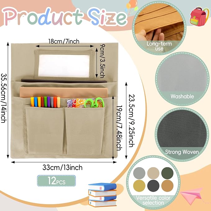 gisgfim 12 Pcs Small Chair Pockets - Image 2