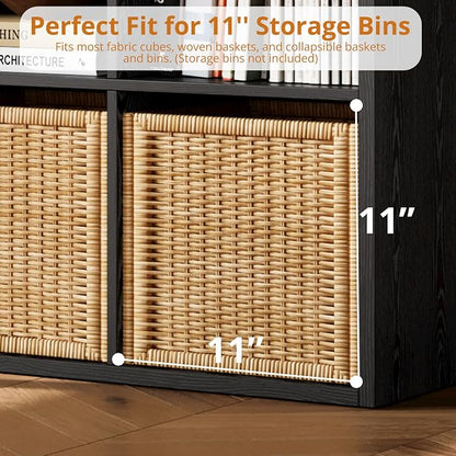 IRONCK Bookshelf, 8-Cube Storage Cube Shelf Organizer, Extra Thick Frame - Image 7