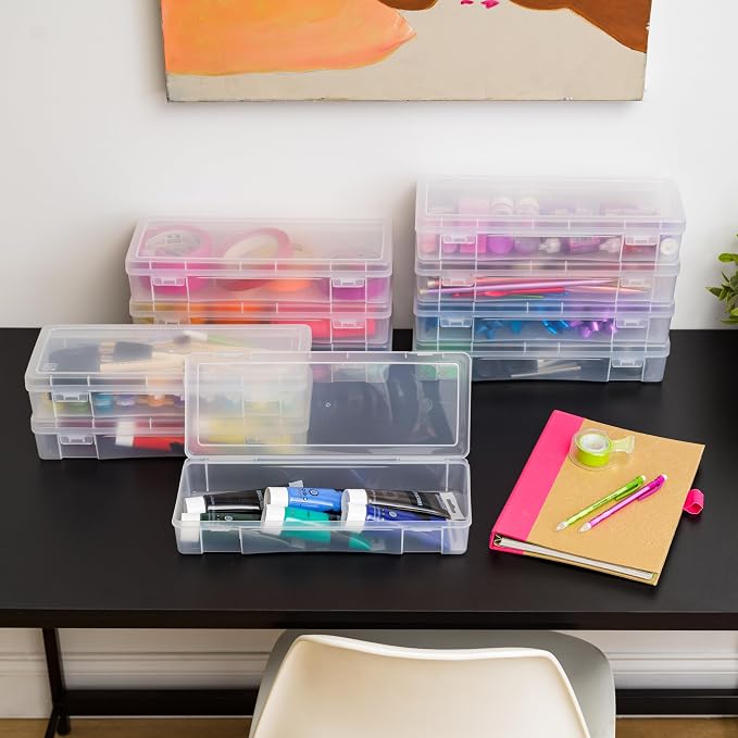 IRIS USA Pencil Case Boxes, |Made in USA|, Plastic Bead Organizing Containers - Image 5