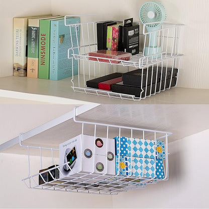Lonians 2-Pack Under Shelf Hanging Storage Baskets - Image 5