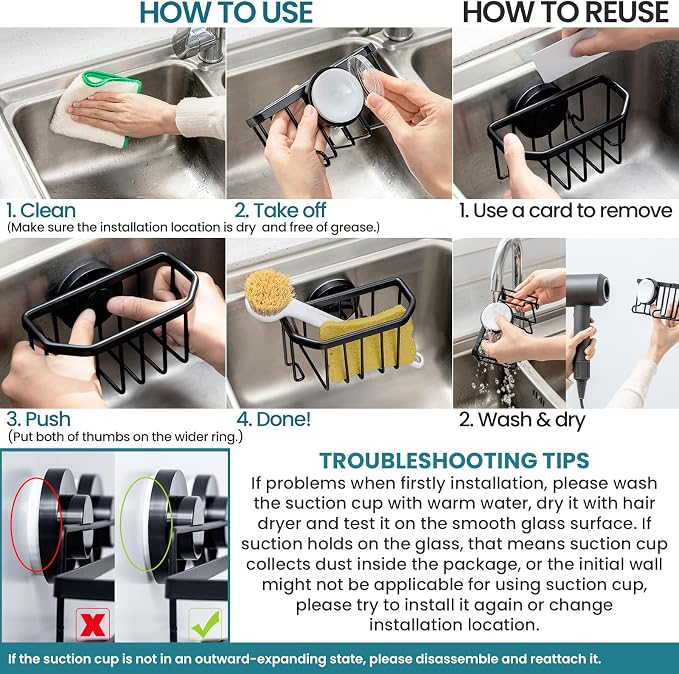 TAILI Sponge Holder for Kitchen Sink - Image 7