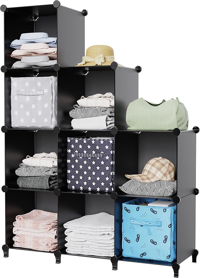 HOMIDEC Closet Organizers and Storage, 9 Cube Storage Organizer, Portable - Image 9