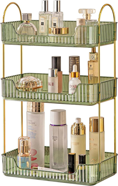 3 Tier Bathroom Organizer Countertop Makeup Perfume Tray Skincare Organizer by AKINBAS