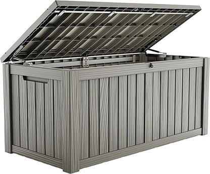 ROJIK 150 Gallon Outdoor Storage Box Waterproof, Weatherproof Deck Boxes by ROJIK