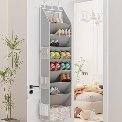 Criusia Shoe Organizer, Over the Door Shoe Organizer, Hanging Closet Shoe - Image 8