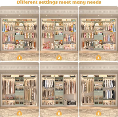 Closet System - 4.75-8FT Closet Organizer System - Image 5