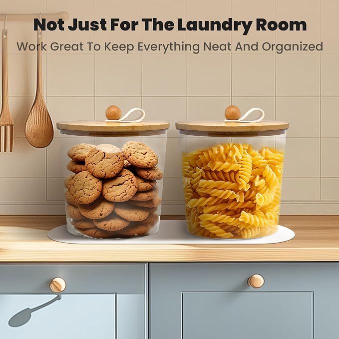 2 Pack Laundry Pods Container, Laundry Room Organization and Storage Jars - Image 7