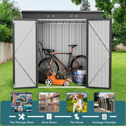 Gizoon 6' x 4' Outdoor Storage Shed - Image 5