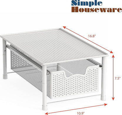 Simple Houseware Stackable Cabinet Basket Drawer Organizer - Image 2