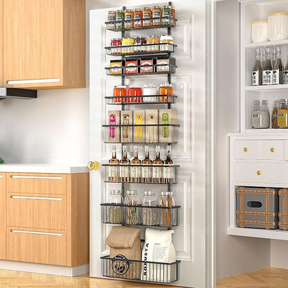 Moforoco Over The Door Pantry Organizer, Pantry Door Organizer Shelves - Image 7