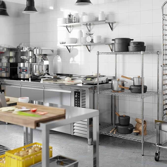 21" Deep x 30" Wide x 54" Height Wire Shelving Kit | 3-Tier | NSF Commercial - Image 7