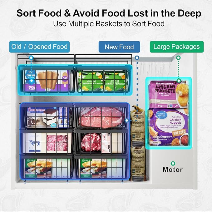 iSPECLE Chest Freezer Organizer Bins - Image 8