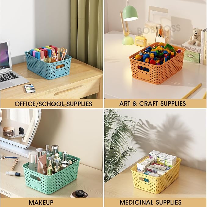 Colorful Plastic Storage Baskets - Image 8
