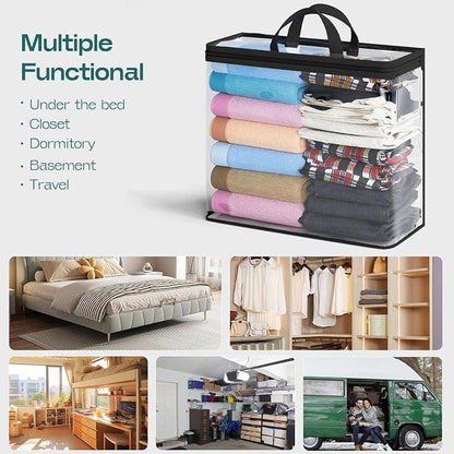 Hopack Under Bed Storage Bags Organizer, 22L Clear Storage Bags, Bags Organizer - Image 7