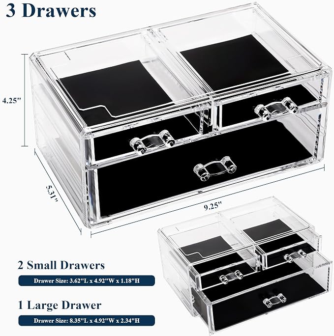 Sea Team Clear Makeup Organizer - Image 6