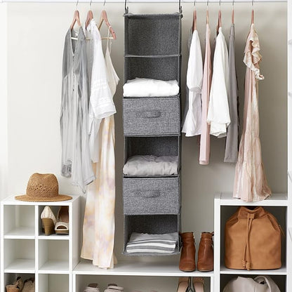 Household Essentials 6 Shelf Hanging Closet Organizer, Hanging Closet Shelf - Image 8