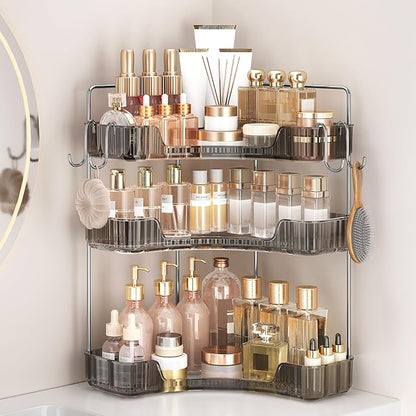 3-Tier Corner Organizer with Hooks by Kinkota