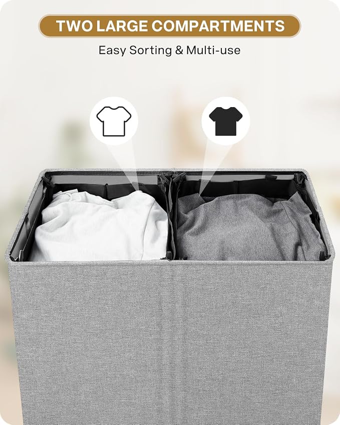 SOLEDI Double Laundry Hamper - Image 4