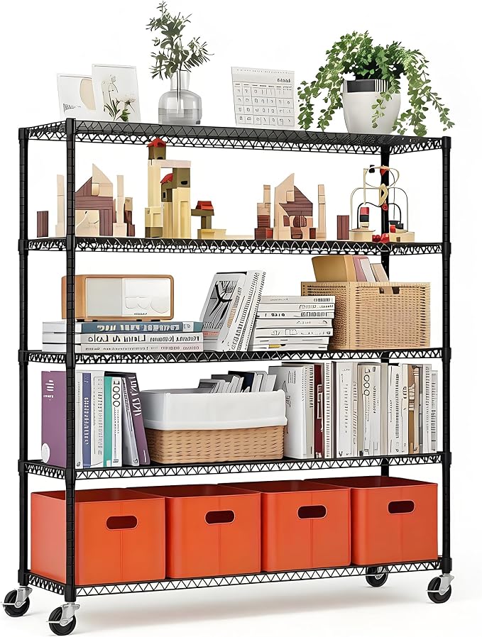Xcity Storage Shelves, 5 Tier Heavy Duty Metal Shelving Unit by Unknown