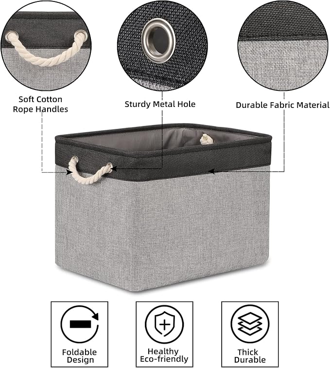 Bidtakay Fabric Storage Baskets - Image 5