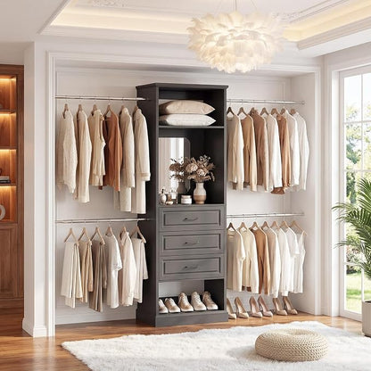 Unikito Closet System, 4FT - 9FT Closet Organizer - Image 4