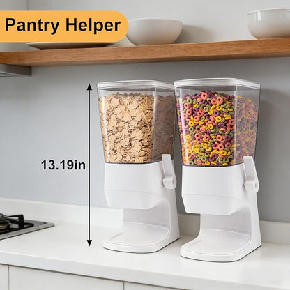 Cereal Dispenser Countertop 2Pcs, Cereal Containers Storage Snack Dispenser - Image 4