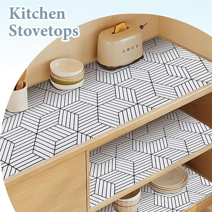 Shelf Liners for Kitchen Cabinets 17in x 30FT, Non Adhesive Cabinet Liner - Image 4