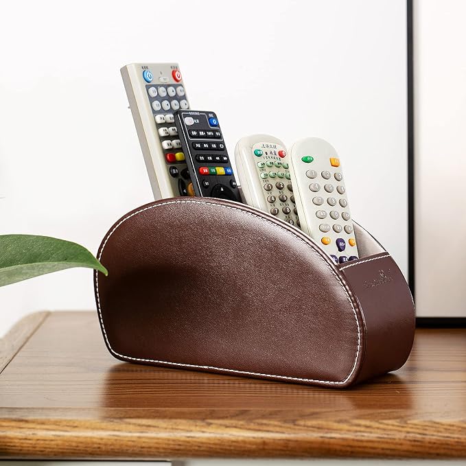 Remote Control Holder, PU Leather Organizer Box - Image 6