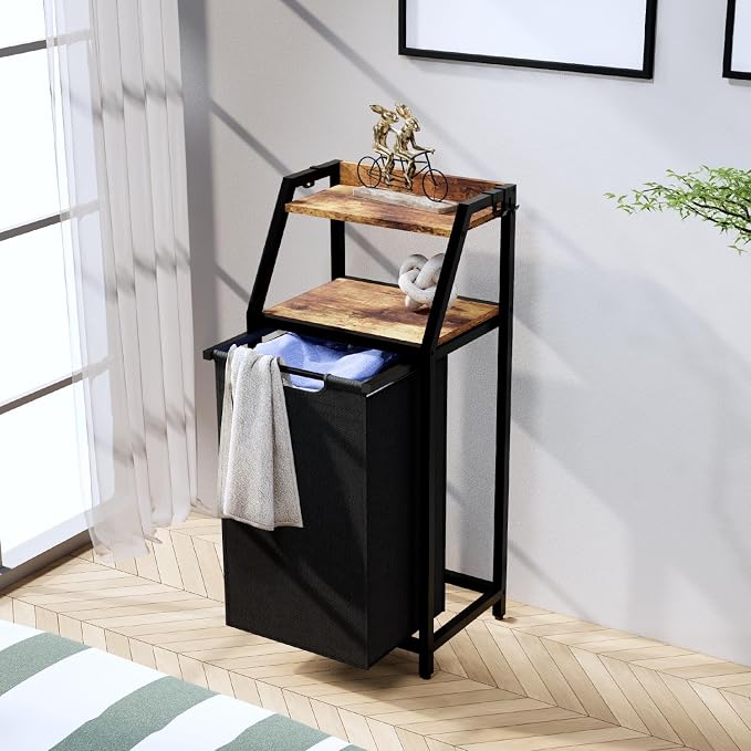 Laundry Hamper, Laundry Sorter, Rolling Laundry Basket - Image 8
