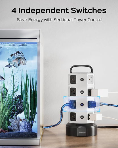 Power Strip Tower Surge Protector - Image 4