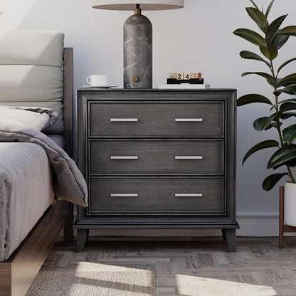 COZAYH Modern 3 Drawer Nightstand, Wood Dresser - Image 7