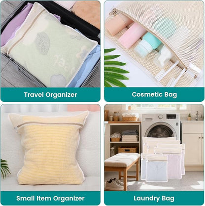 Dntorx 6 Pack Durable Cotton Mesh Laundry Bags - Image 7
