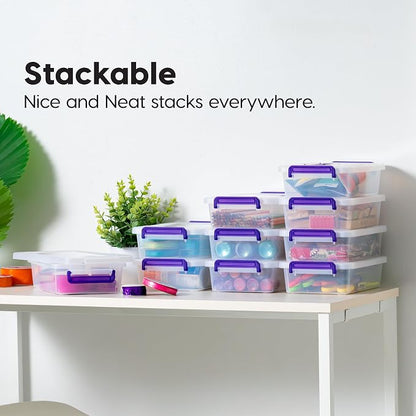 IRIS USA 3 Qt. Plastic Craft Storage Container Bins - Image 2