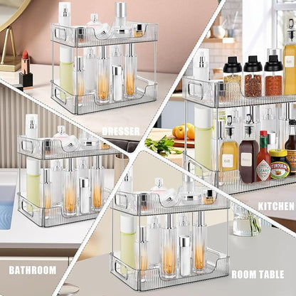 2-Tier Bathroom Counter Organizer Countertop Storage, Dresser Organizer Vanity - Image 7