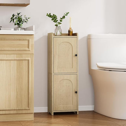 Hzuaneri Bathroom Storage Cabinet, Small Corner Floor Cabinet - Image 3