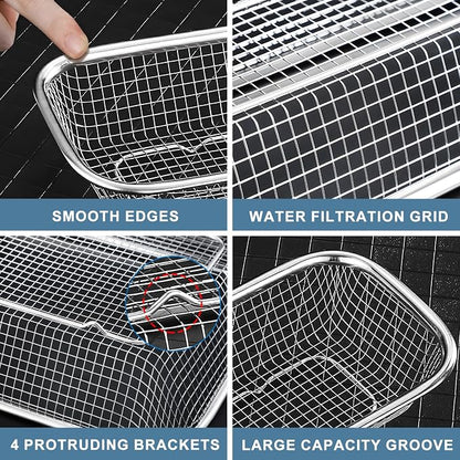 Utensil Drying Rack, 2 Pack Utensils Holder Dishwasher Silverware Basket | - Image 3