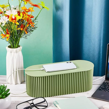 Marsui 2 Pcs Green Cable Management Organizer Box - Image 5