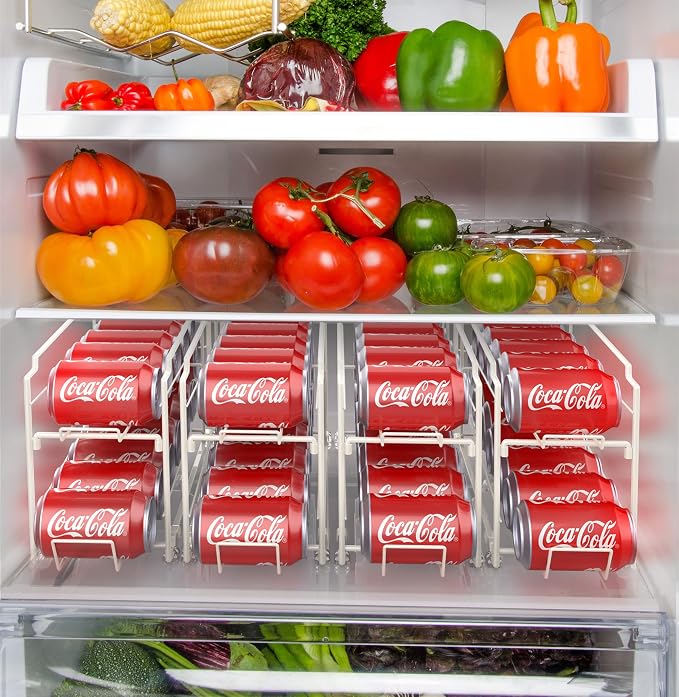 Simple Houseware Soda Can Organizer Stackable Rack Dispenser - Image 3