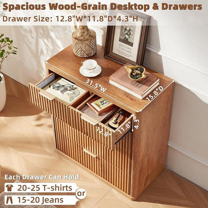 LEYAOYAO Fluted 5 Drawers Dresser - Image 5