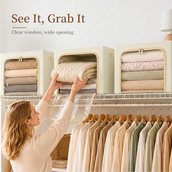 GoMaihe 3 Opening Clothes Storage Bins - Image 7