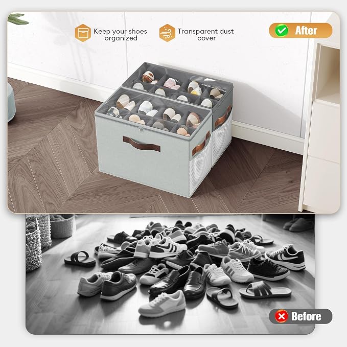 Budding Joy 2 Pack Shoe Organizer - Image 3