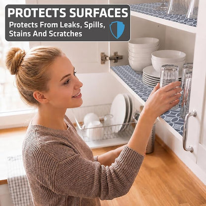 Drymate Premium Luxury Shelf & Drawer Liner, Thick Cushioned Fabric, - Image 2