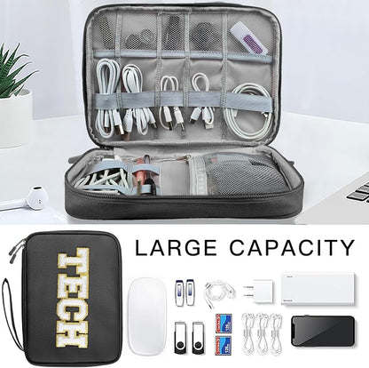 COSHAYSOO Electronics Bag Case Cable Cords Organizer Travel Essentials - Image 4