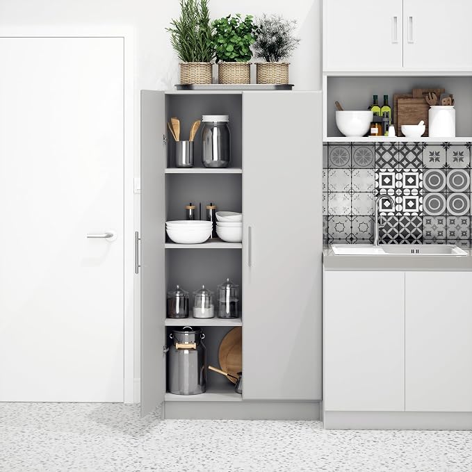 Prepac Elite Tall Garage Storage Cabinet & Pantry Storage Cupboard, 2-Door - Image 7
