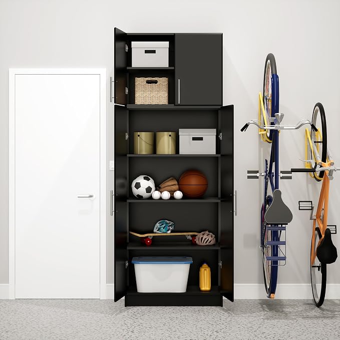 Prepac Elite Tall Garage Storage Cabinet & Pantry Storage Cupboard, 2-Door - Image 7