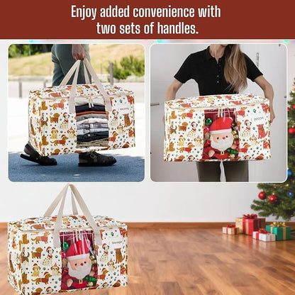 VENO 4 Pack Moving Bags, Large Christmas Storage Bins - Image 5