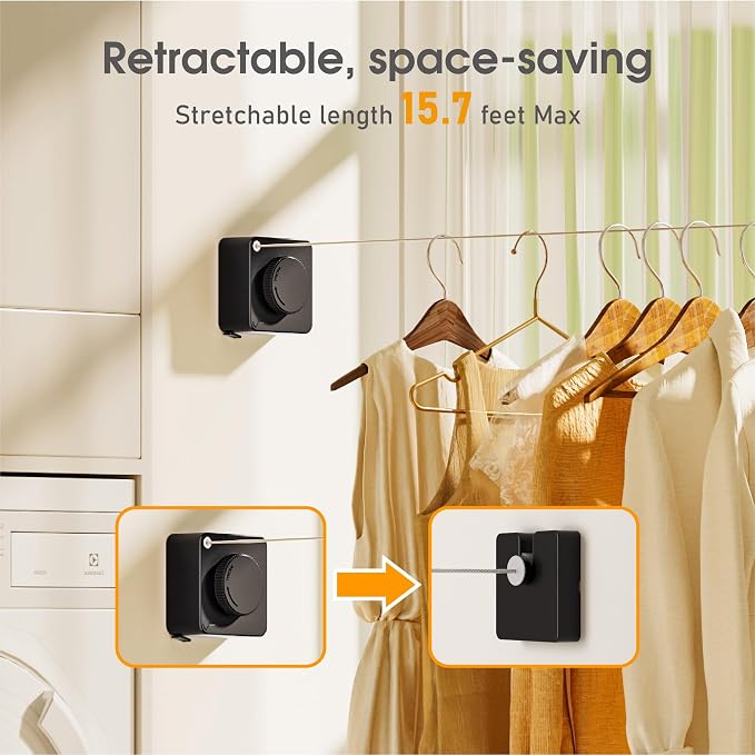 Retractable Heavy Duty Clothesline - Image 2