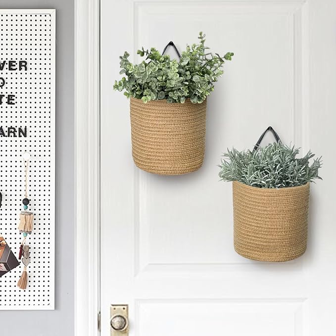 2 Pack Hanging Basket, Small Wall Baskets - Image 6